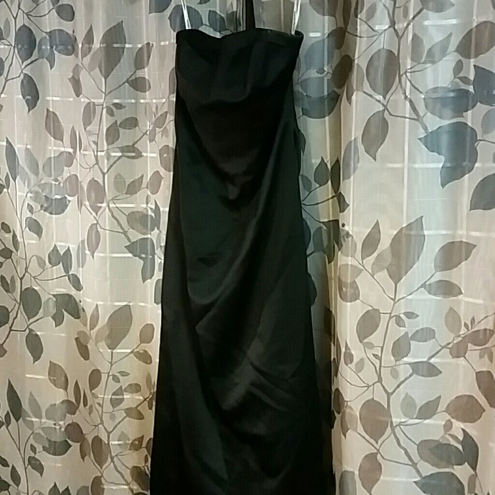 Black David's Bridal Bridesmaid Dress